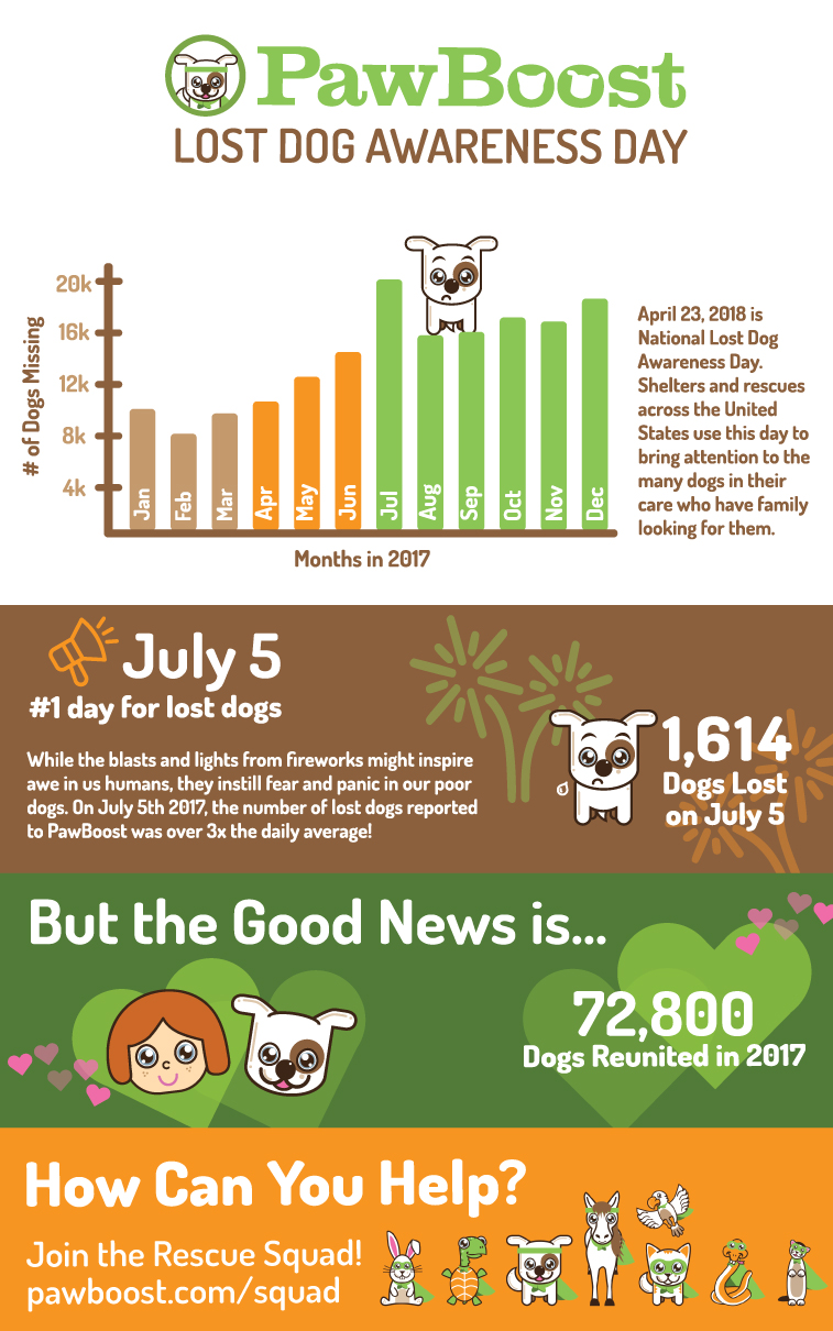 Lost Dog Awareness Day 2018 (Infographic) PawBoost Blog